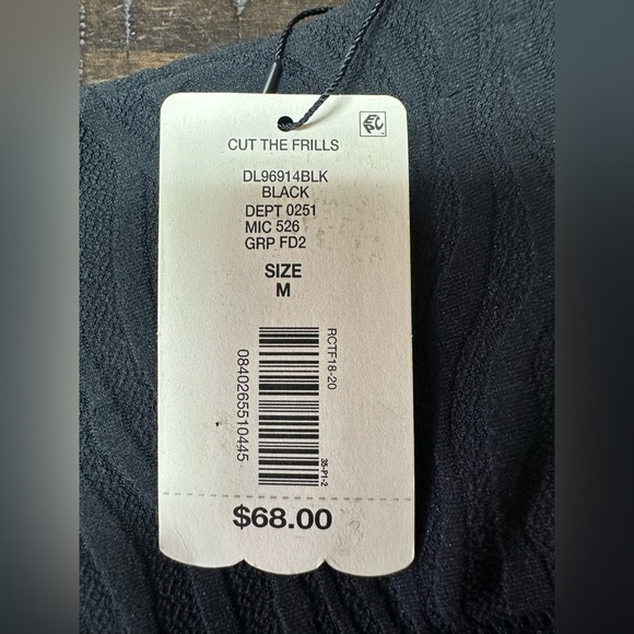 NWT Cut The Frills Textured Black Leggings Sz Medium - Picture 9 of 9